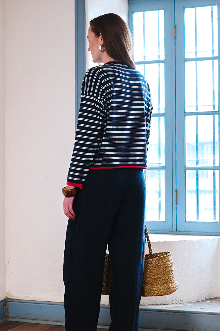 Sweater Algodón Nemi Azul