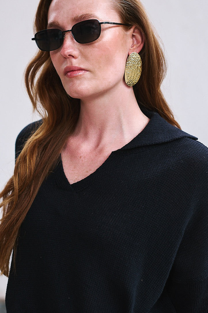 Sweater Algodón Bronte Negro