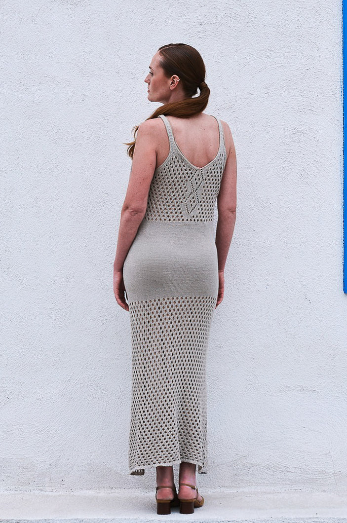 Vestido 100% Algodón Chiara Beige