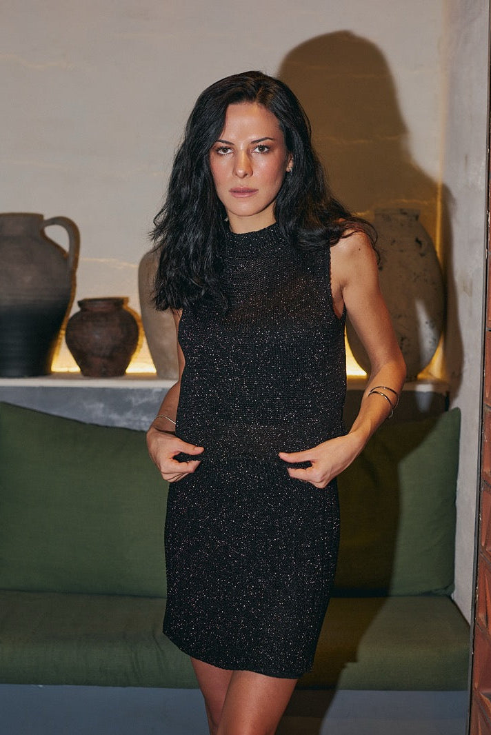 Falda Viscosa Gala Negro