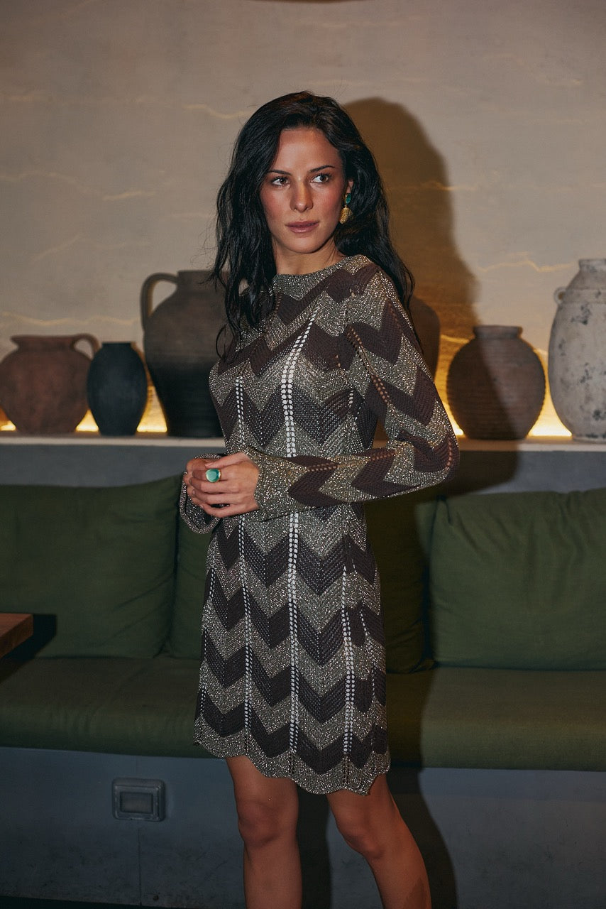 Vestido Blend Algodón Viscosa Lola Verde