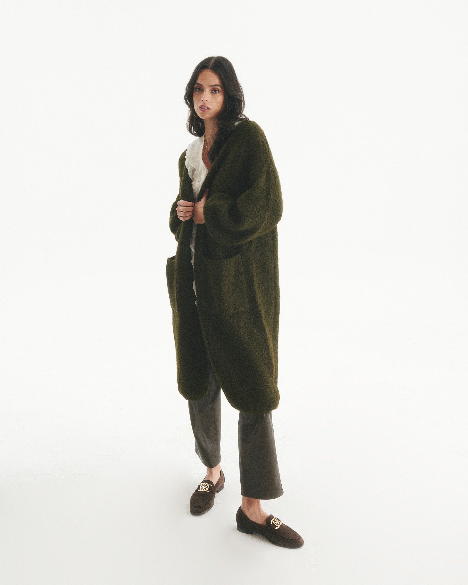 Abrigo Lana Malene Verde