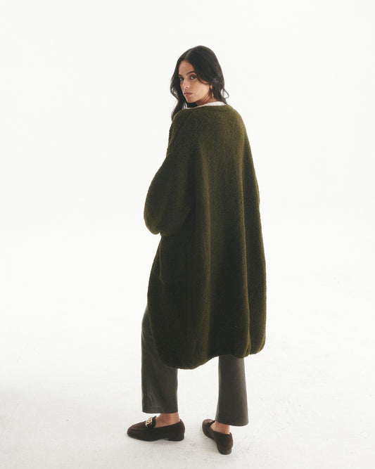 Abrigo Lana Malene Verde