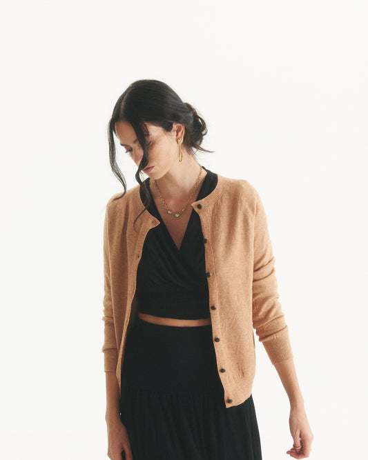 Chaleco Cashmere Lilo Camel