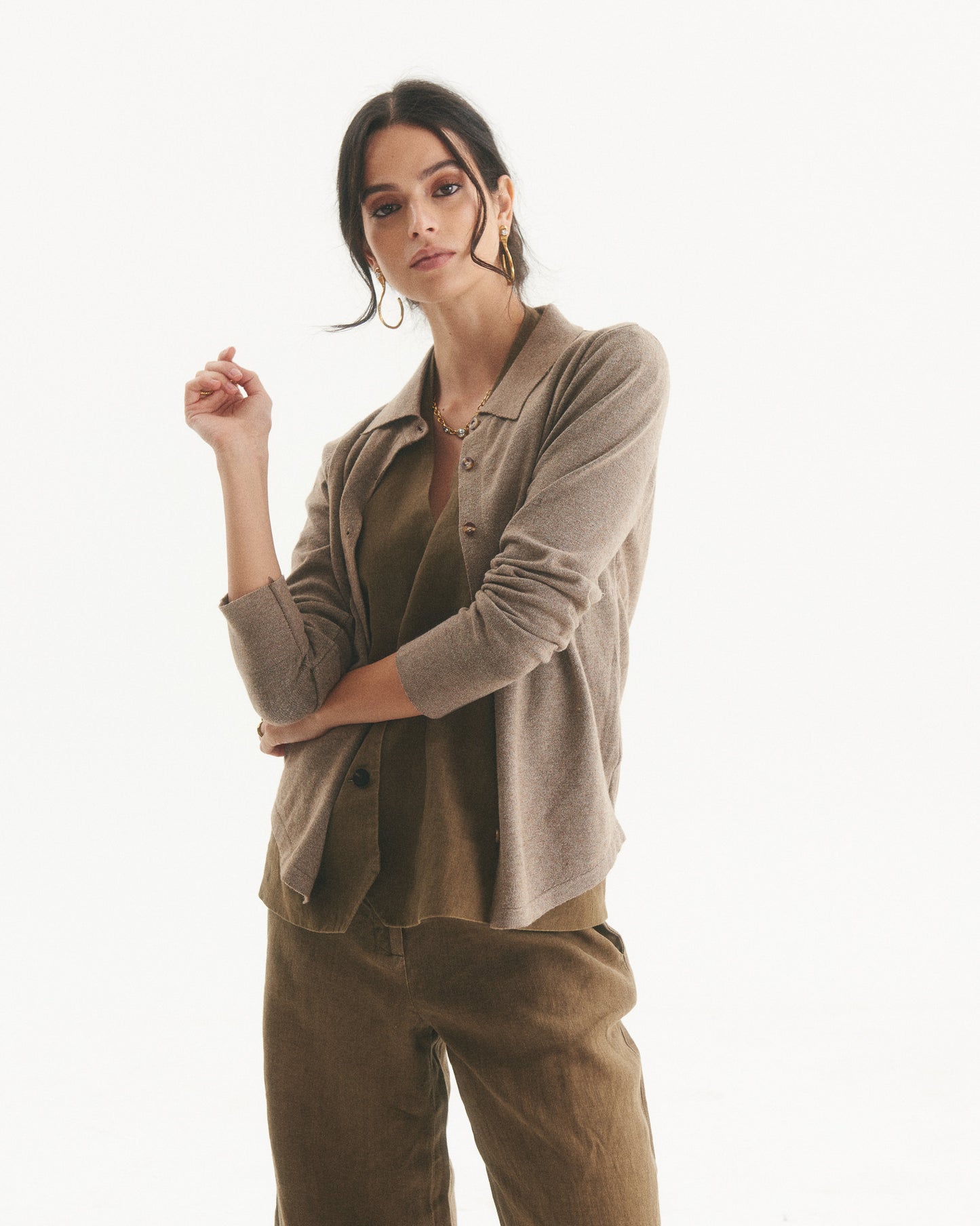 Chaleco Cashmere Signe Taupe