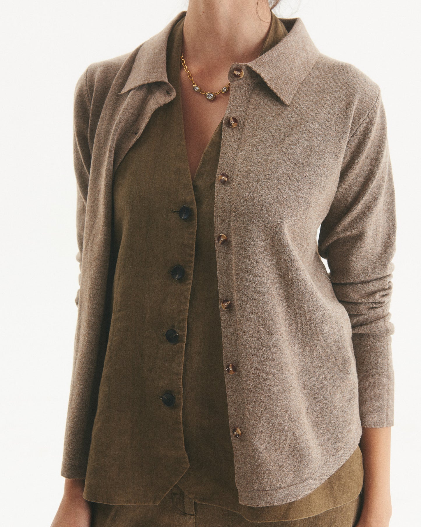 Chaleco Cashmere Signe Taupe