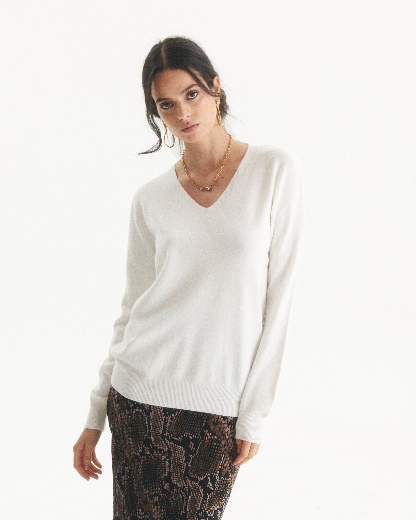 Sweater Cashmere Grete Blanco