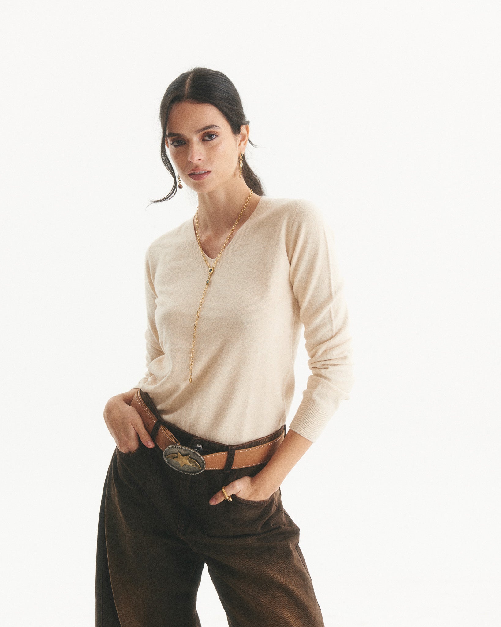 Sweater Cashmere Grete Beige