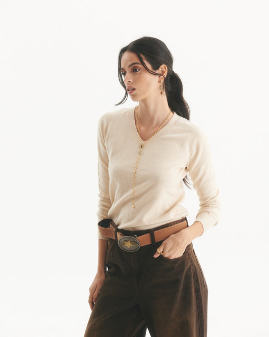 Sweater Cashmere Grete Beige