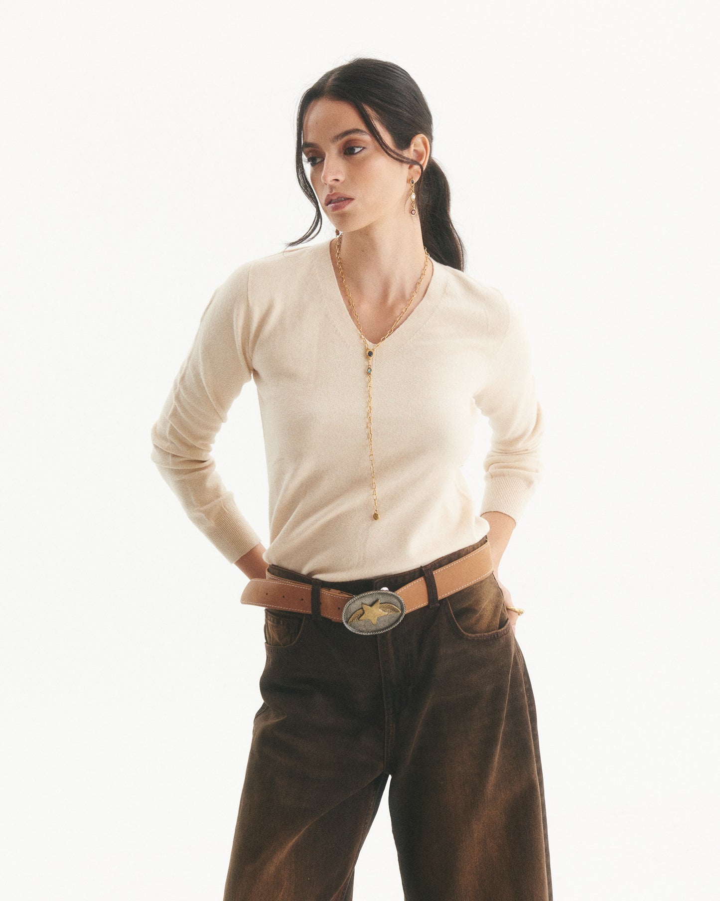 Sweater Cashmere Grete Beige
