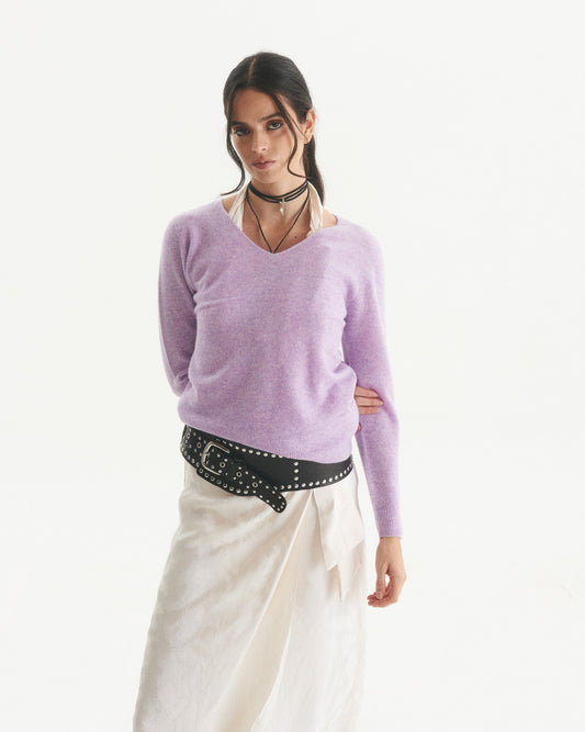 Sweater Cashmere Grete Lila