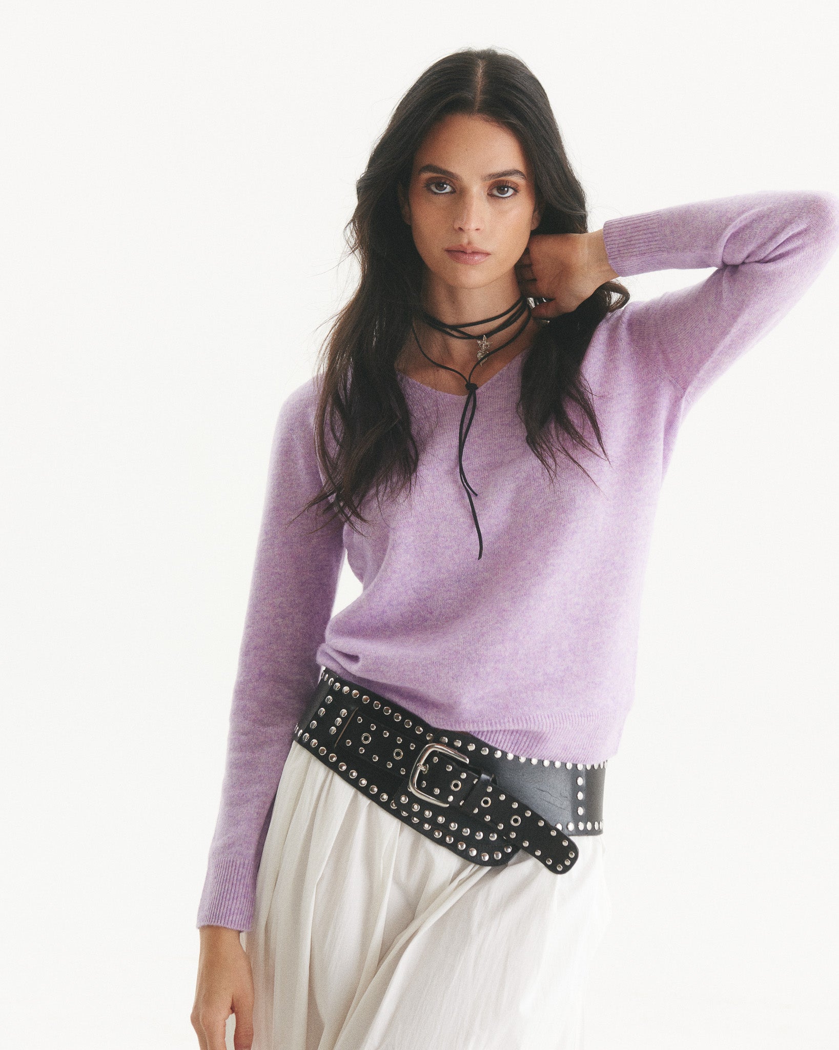 Sweater Cashmere Grete Lila