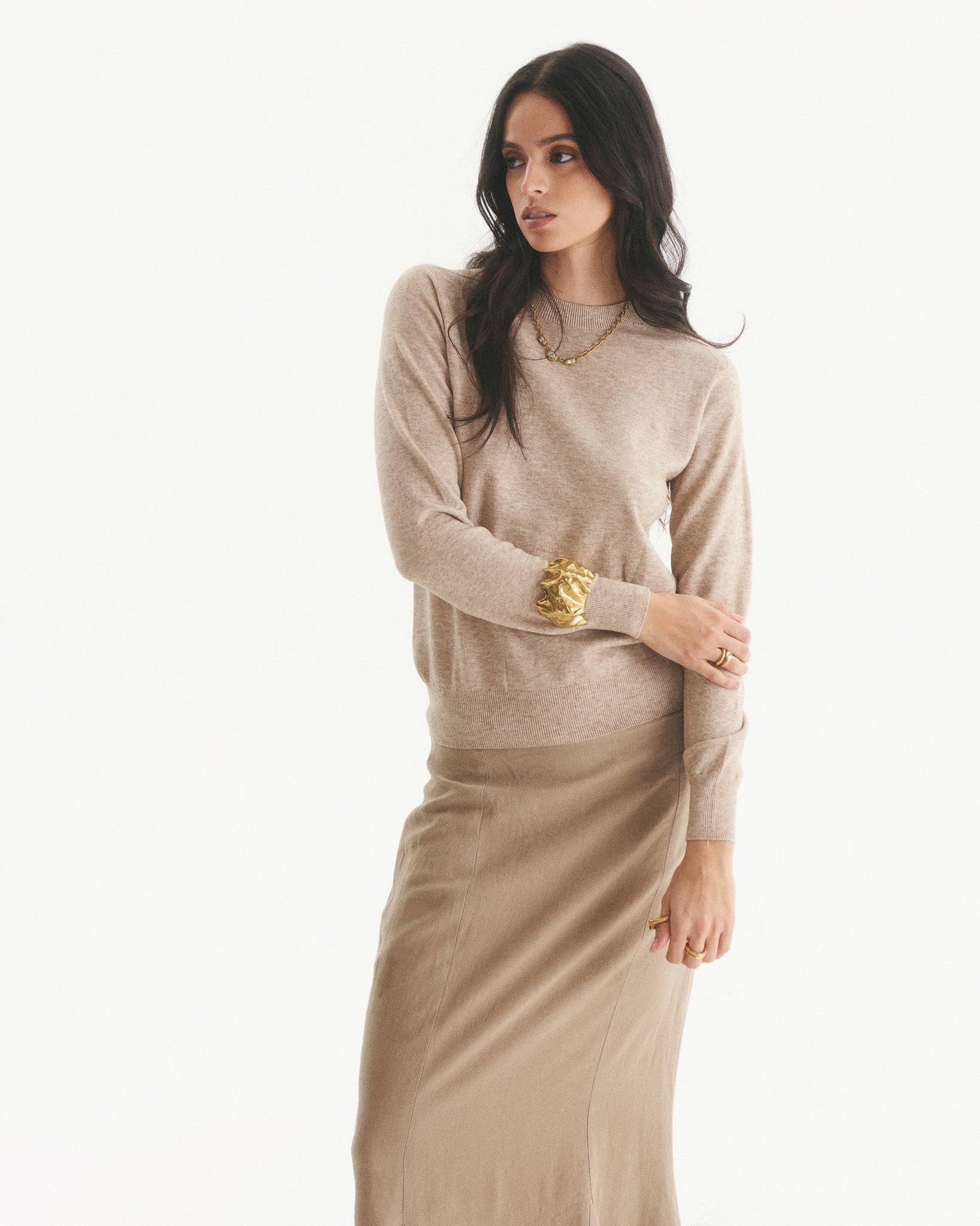 Sweater Cashmere Vilma Taupe