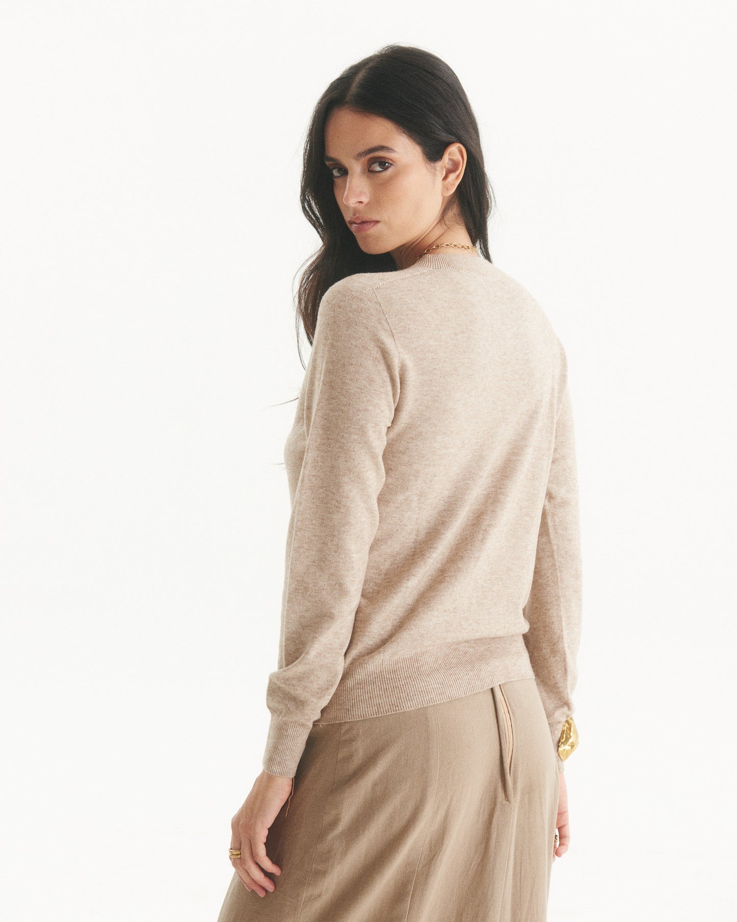 Sweater Cashmere Vilma Taupe
