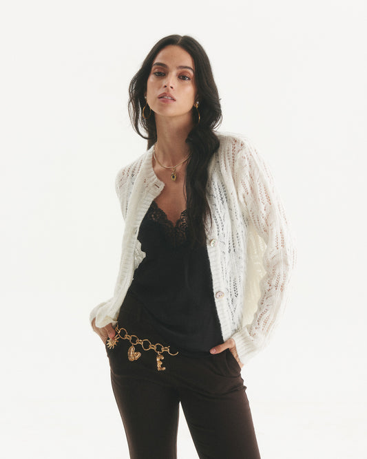Chaleco Mohair Emilie Crudo