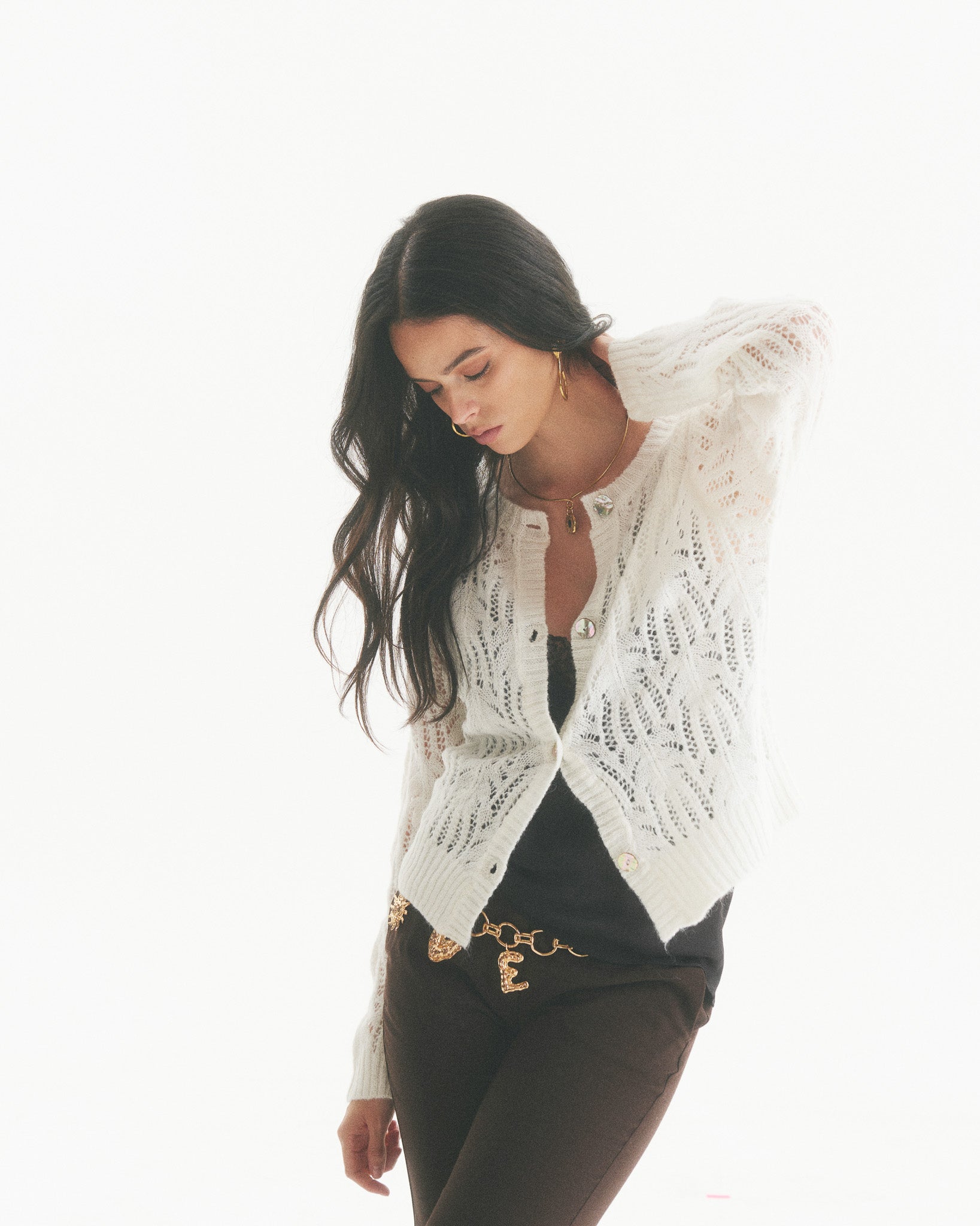 Chaleco Mohair Emilie Crudo