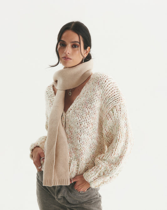 Bufanda 100% Cashmere Rosalia Beige