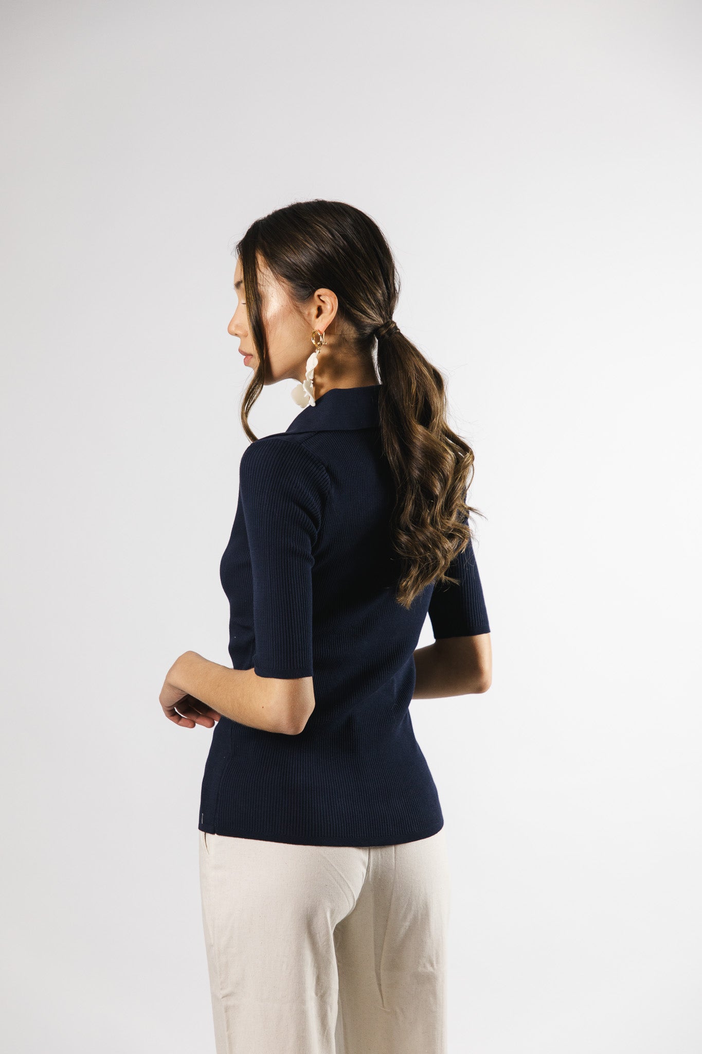 Polera Algodón Alba Azul