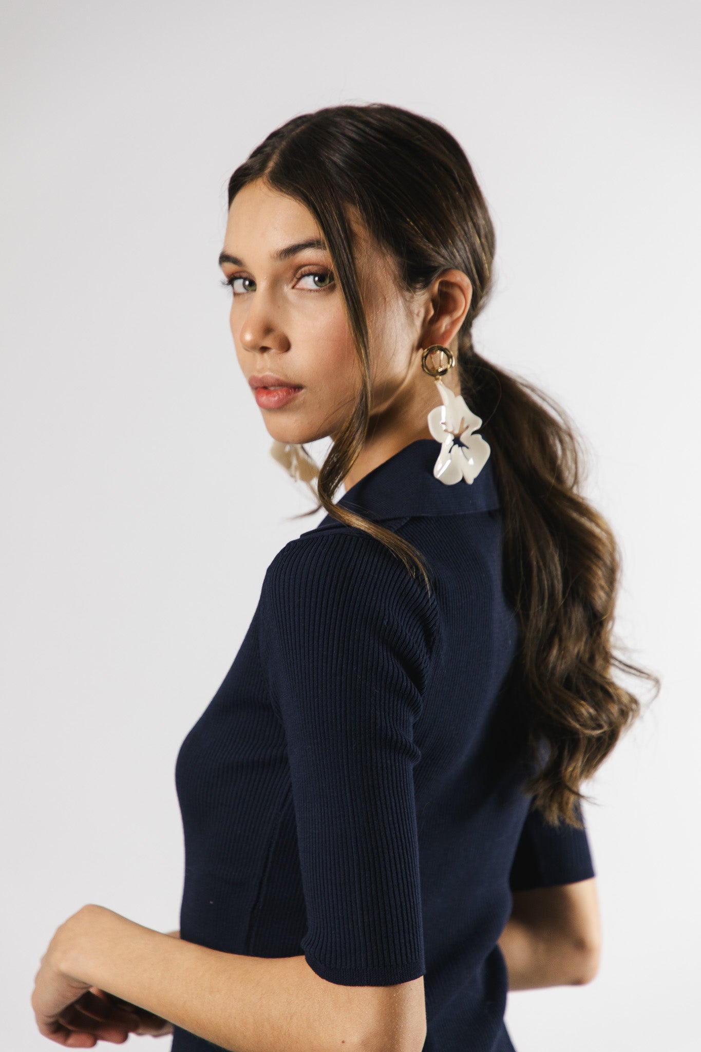 Polera Algodón Alba Azul