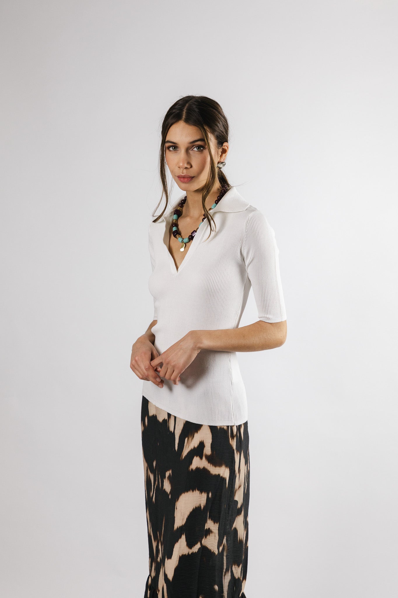 Polera Algodón Alba Blanco