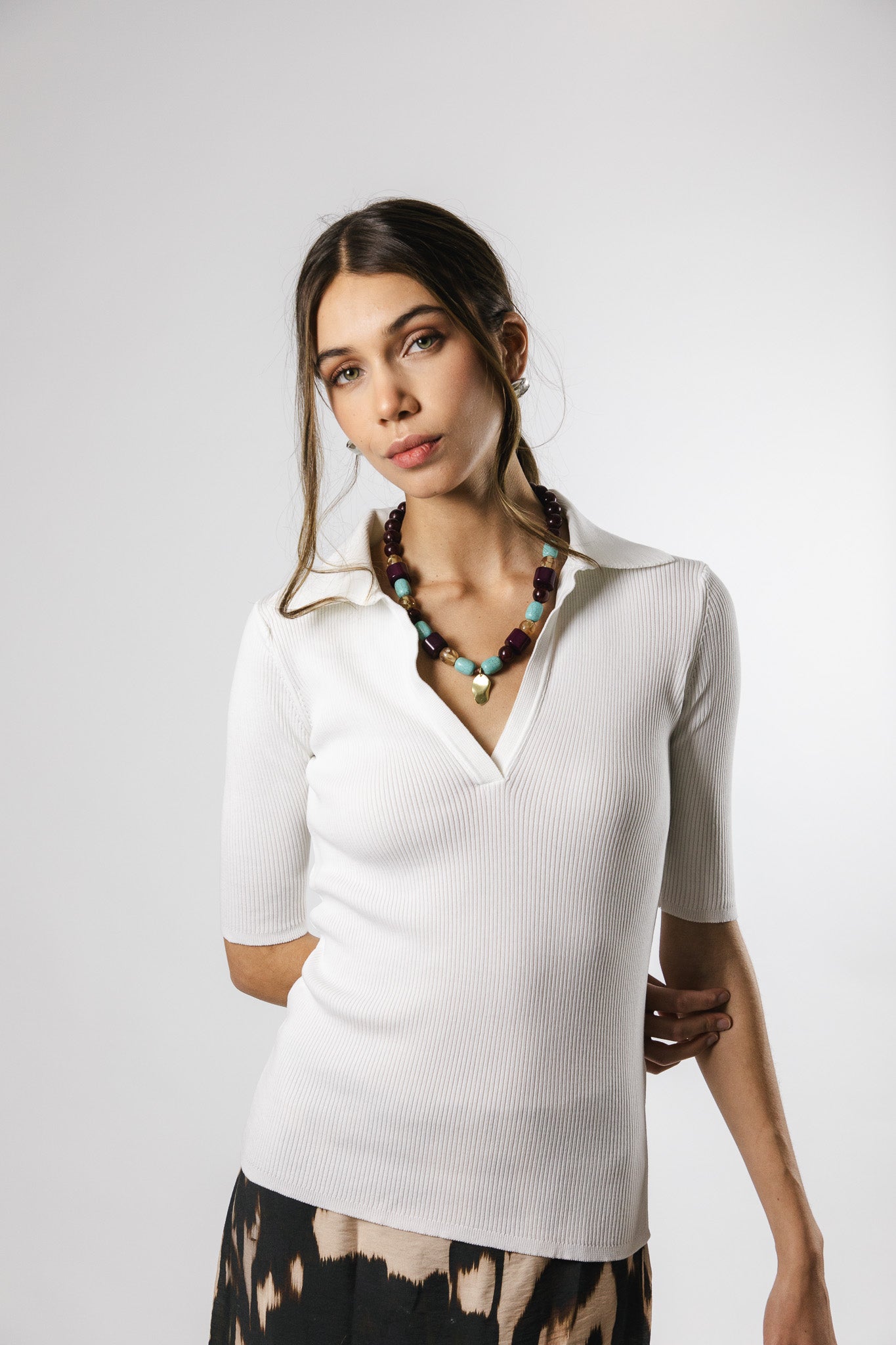 Polera Algodón Alba Blanco