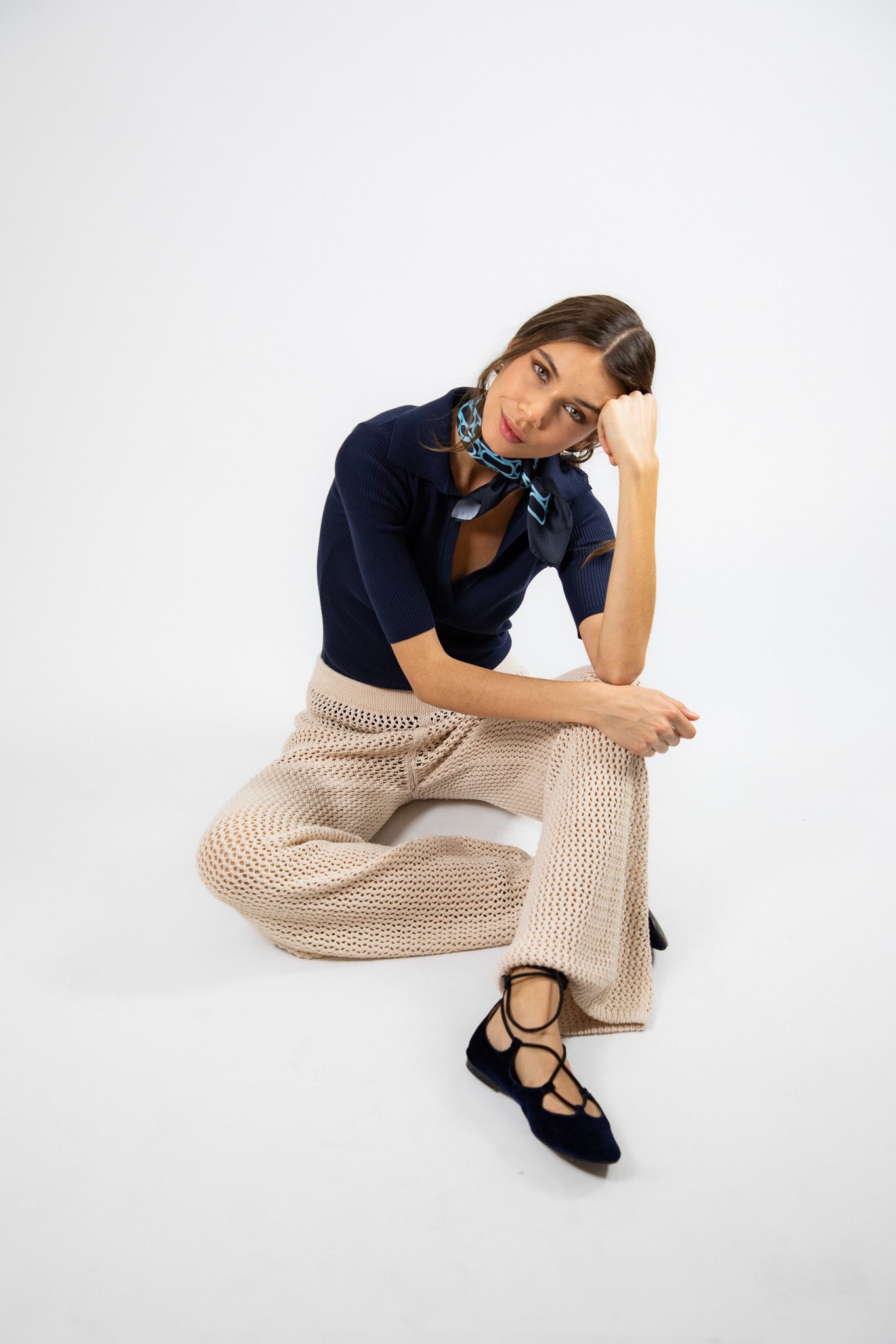 Pantalón Calado Penelope Beige