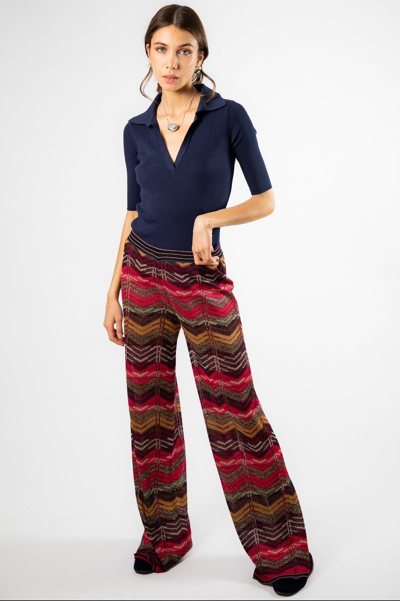Pantalon Viscosa Adelina Multicolor