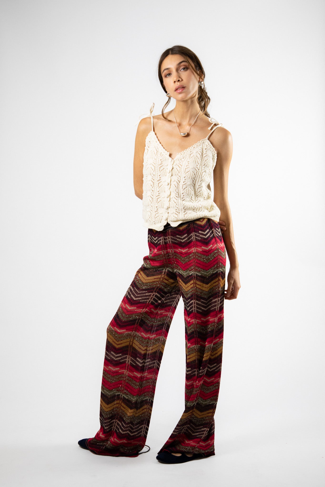 Pantalon Viscosa Adelina Multicolor