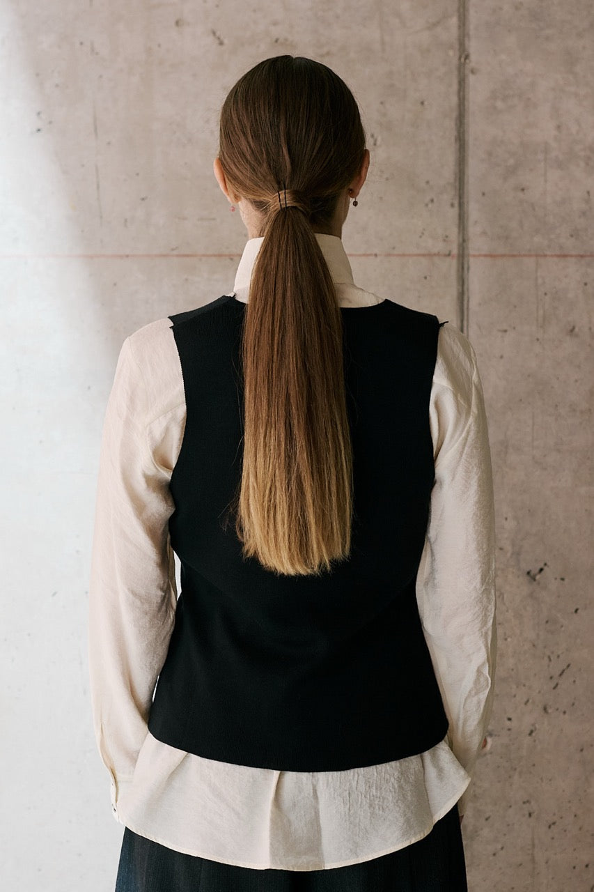 Vest Viscosa Algot Negro Posterior