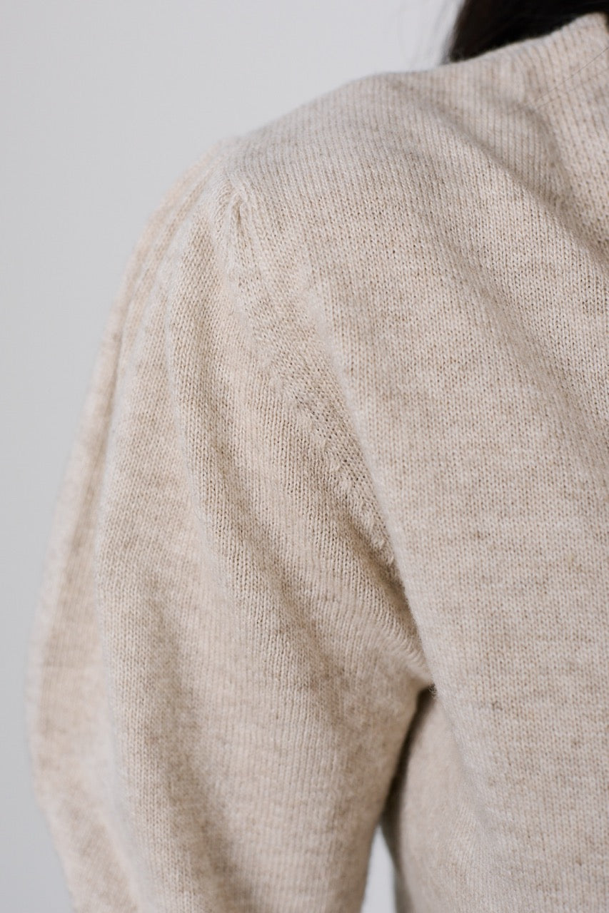 Chaleco Lana y Cashmere Beige Detalle 2