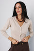 Chaleco Lana y Cashmere Beige Frontal