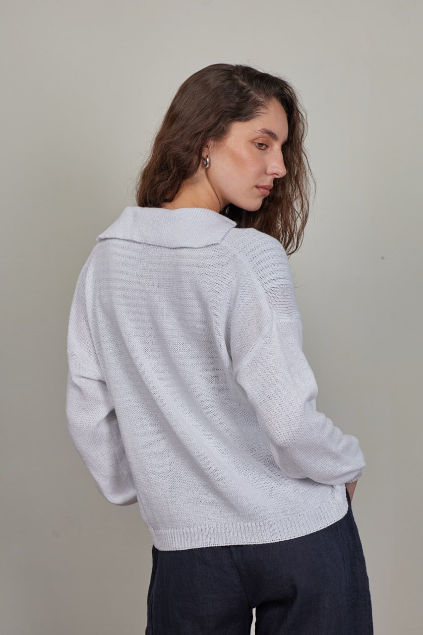 Sweater Algodón Bronte Blanco