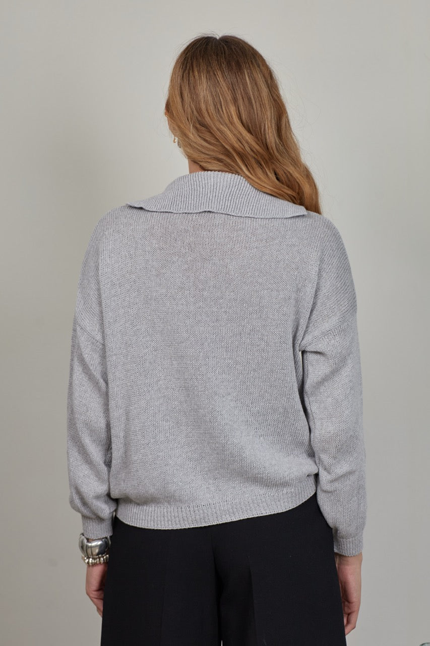 Sweater Algodón Bronte Gris
