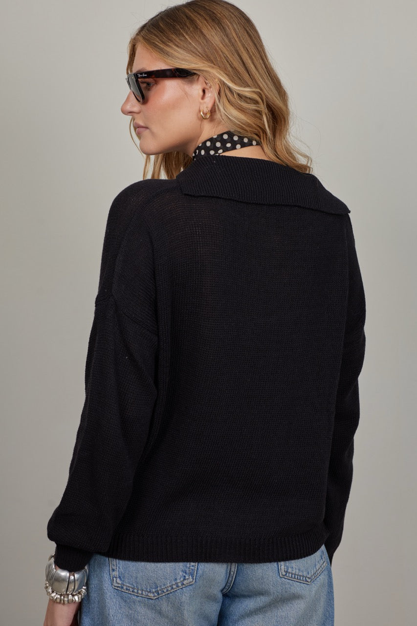 Sweater Algodón Bronte Negro