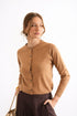 Chaleco Lana Lilo Camel Vista Frontal