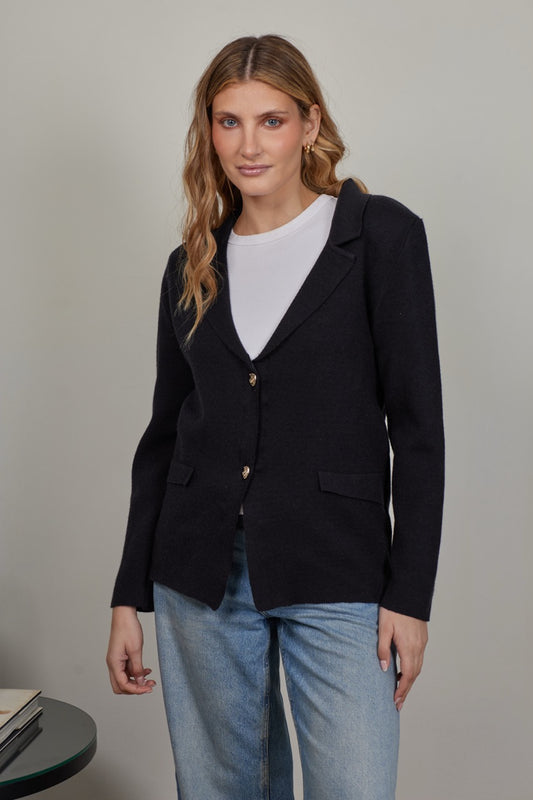 Blazer Paño Edda Negro