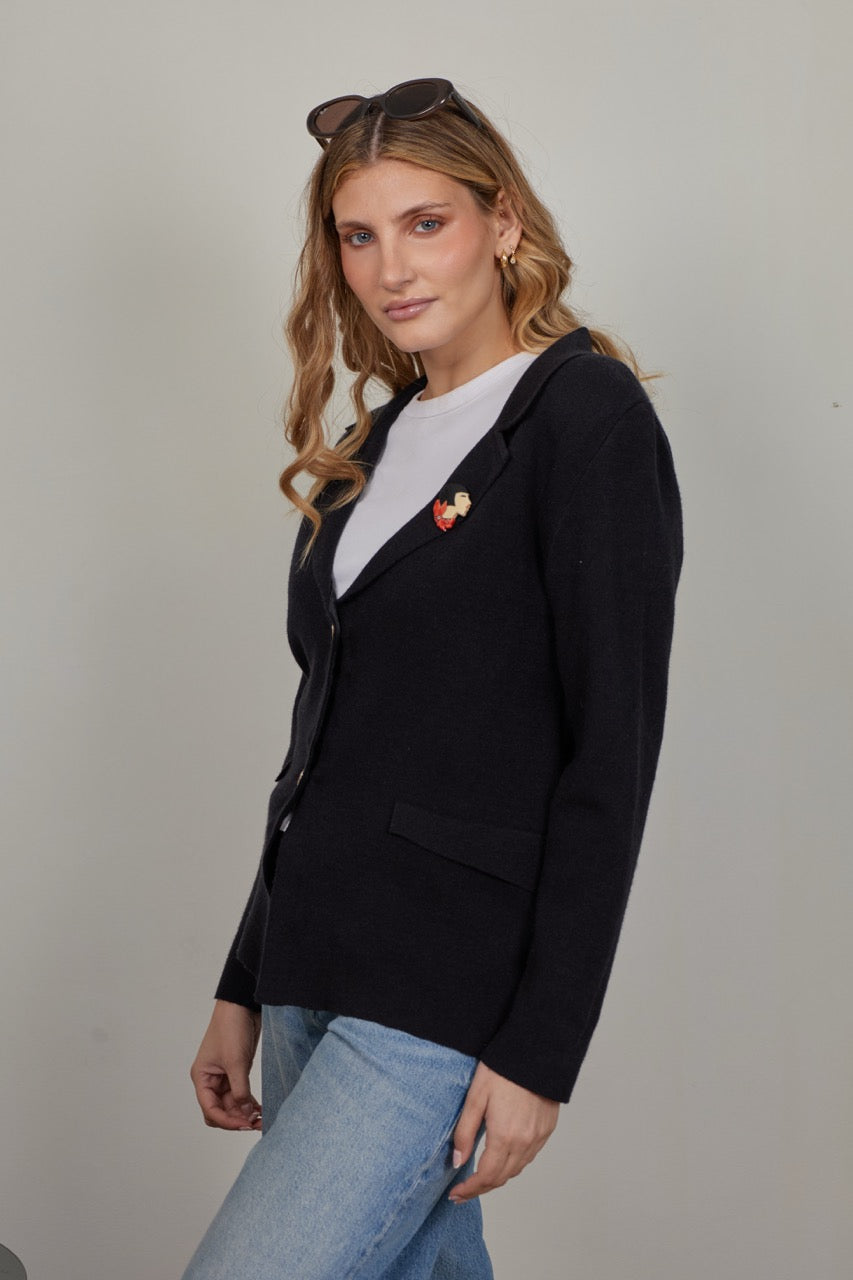 Blazer Paño Edda Negro