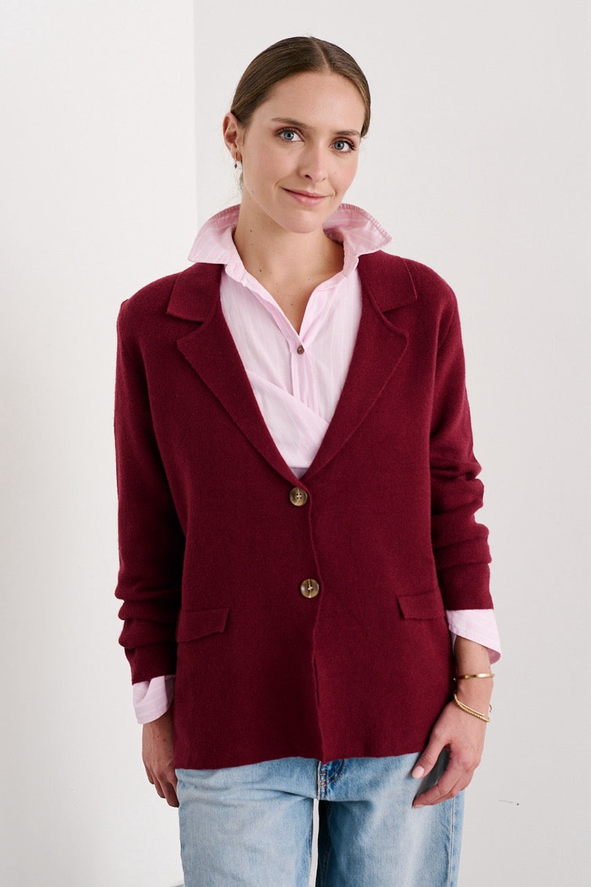 Blazer Viscosa Edda Burdeo