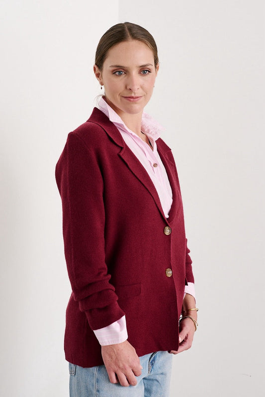 Blazer Viscosa Edda Burdeo