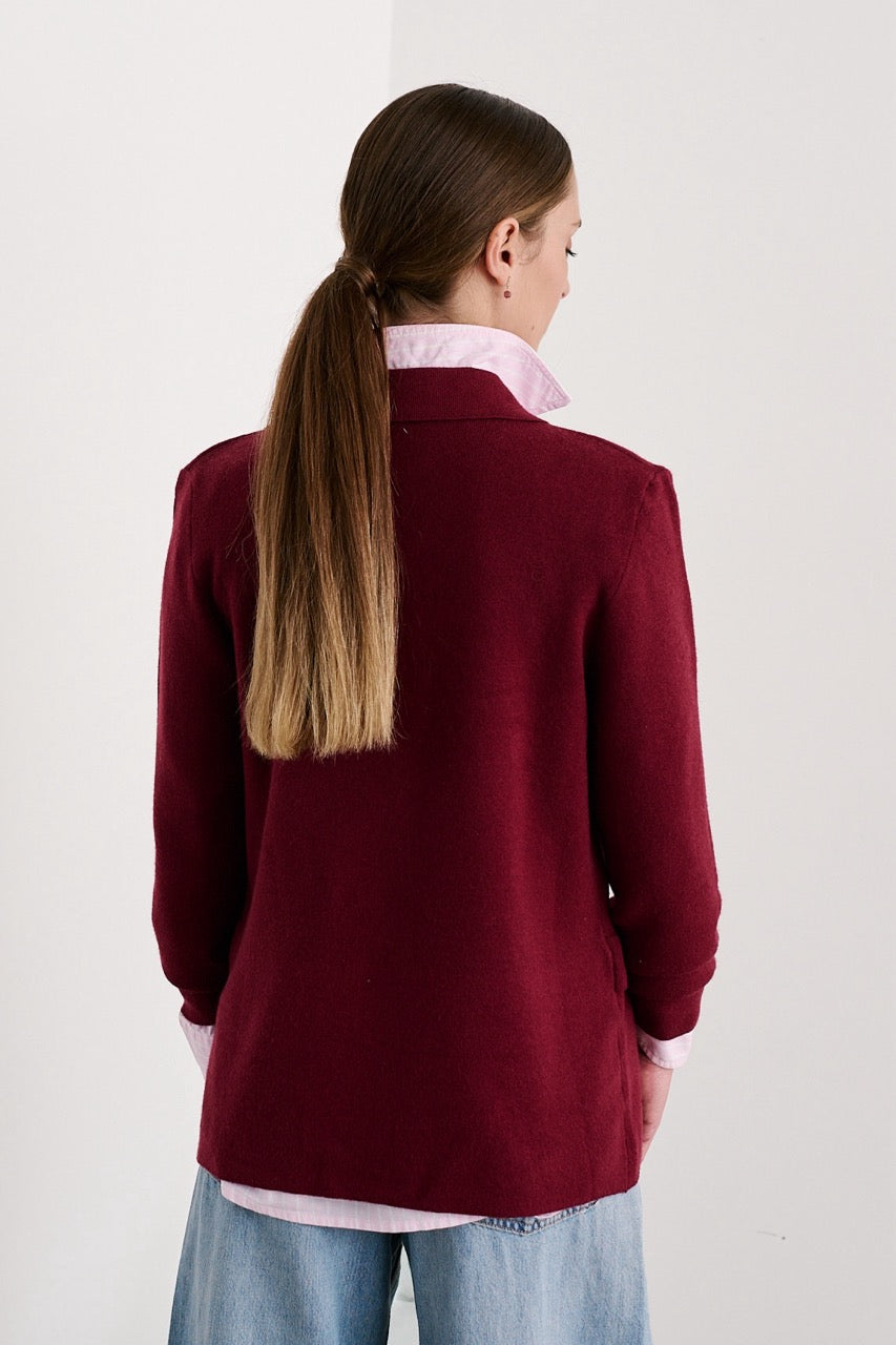 Blazer Viscosa Edda Burdeo