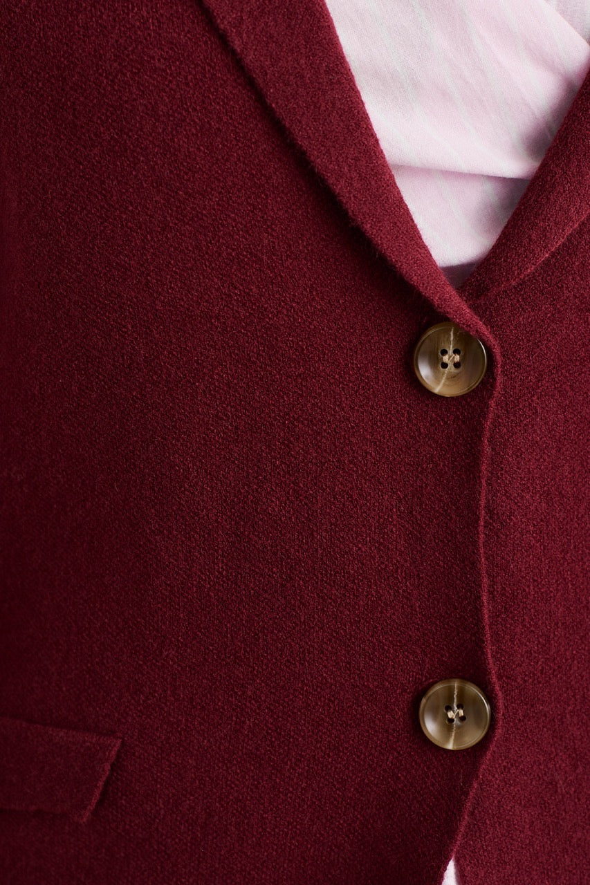 Blazer Viscosa Edda Burdeo