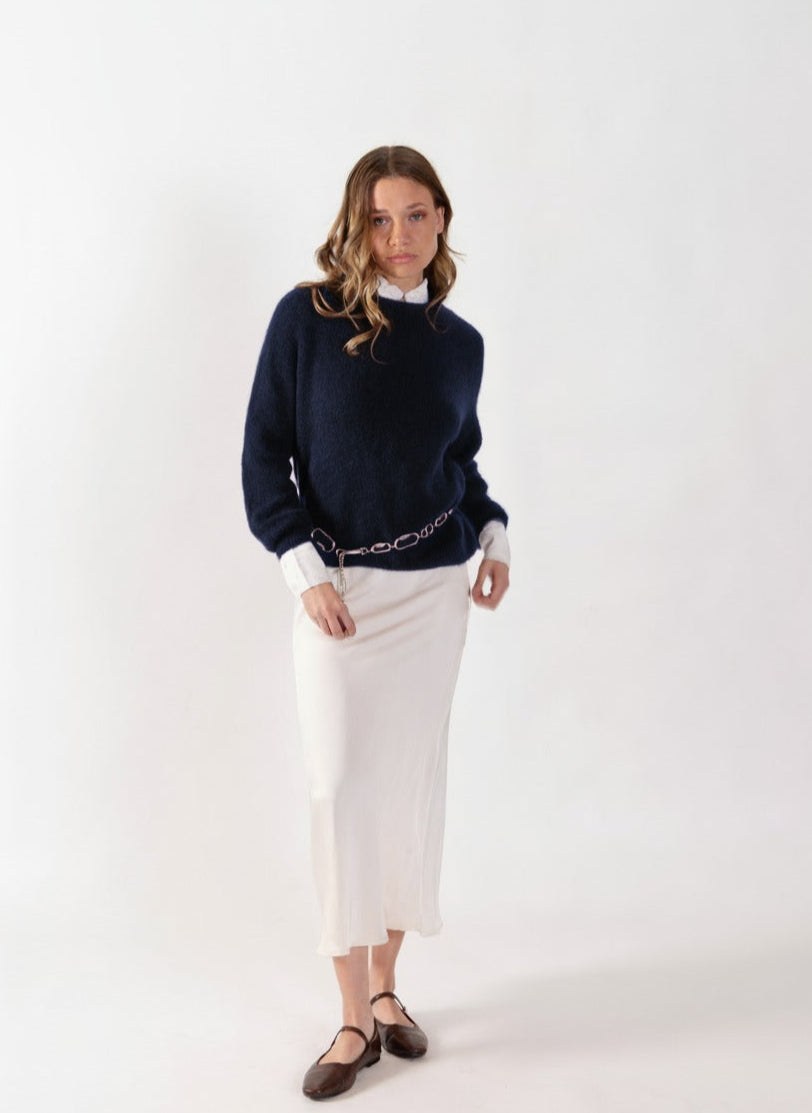 Sweater Baby Alpaca Aitana Azul marino