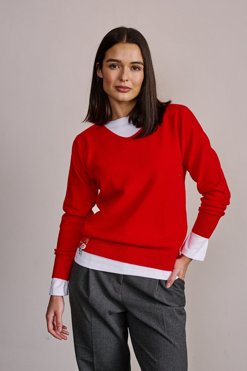 Sweater Lana Grete Rojo