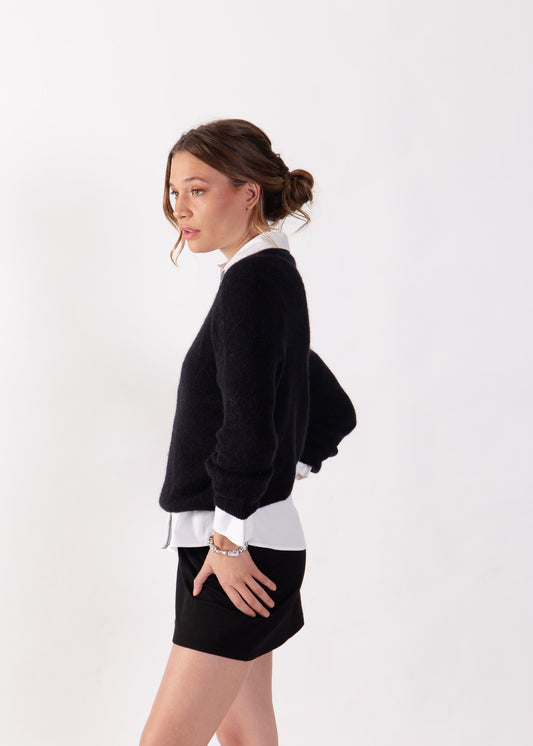 Sweater Baby Alpaca Anita Negro