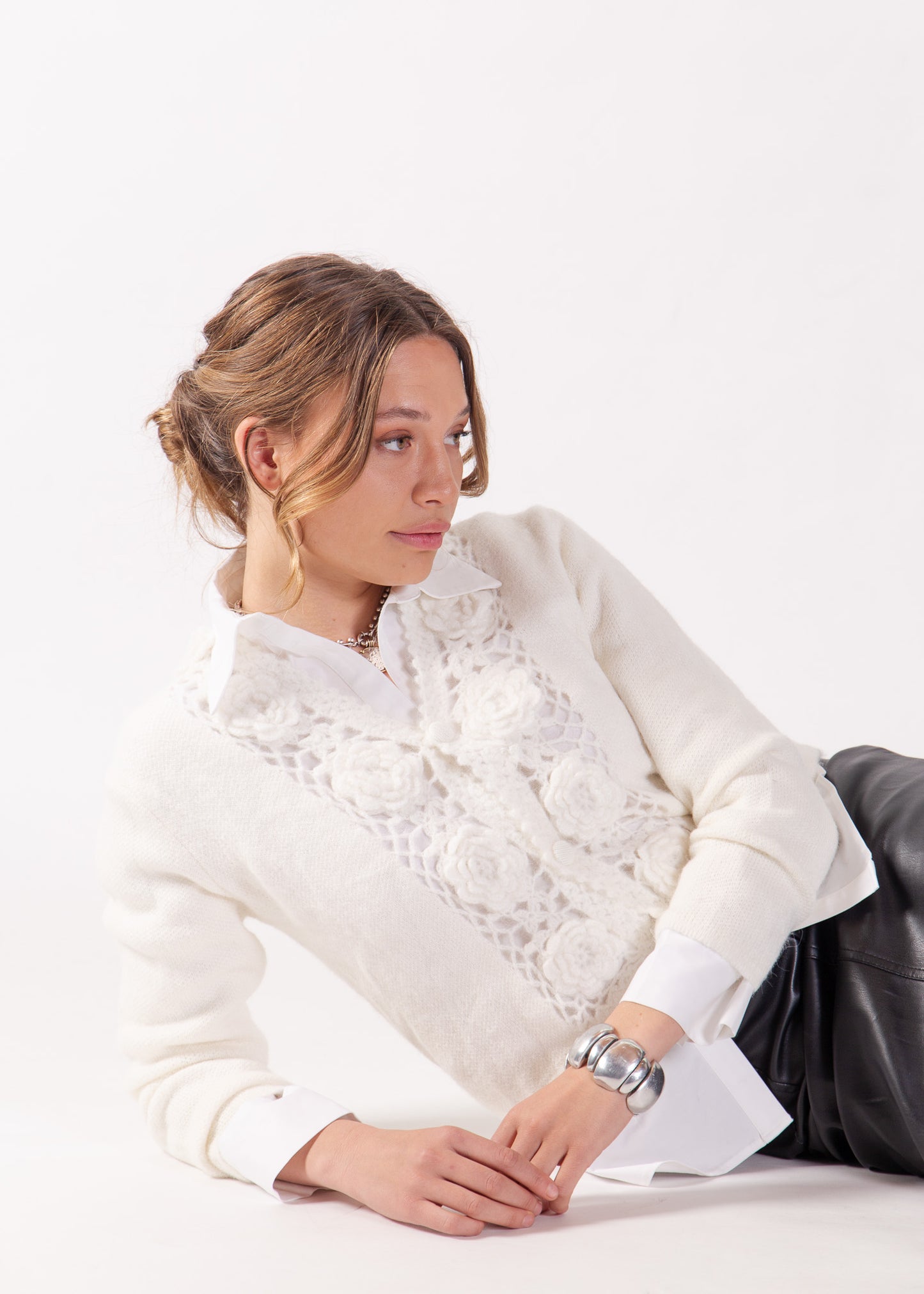 Chaleco Mohair Liva Blanco