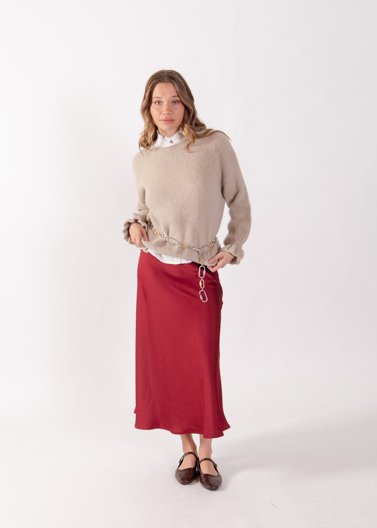 Sweater Baby Alpaca Lourdes Crudo