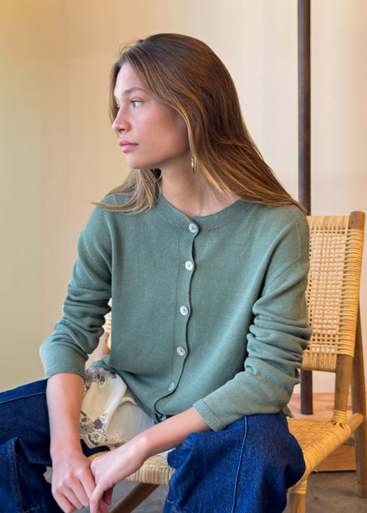 Chaleco Algodón Sienna Oliva Claro