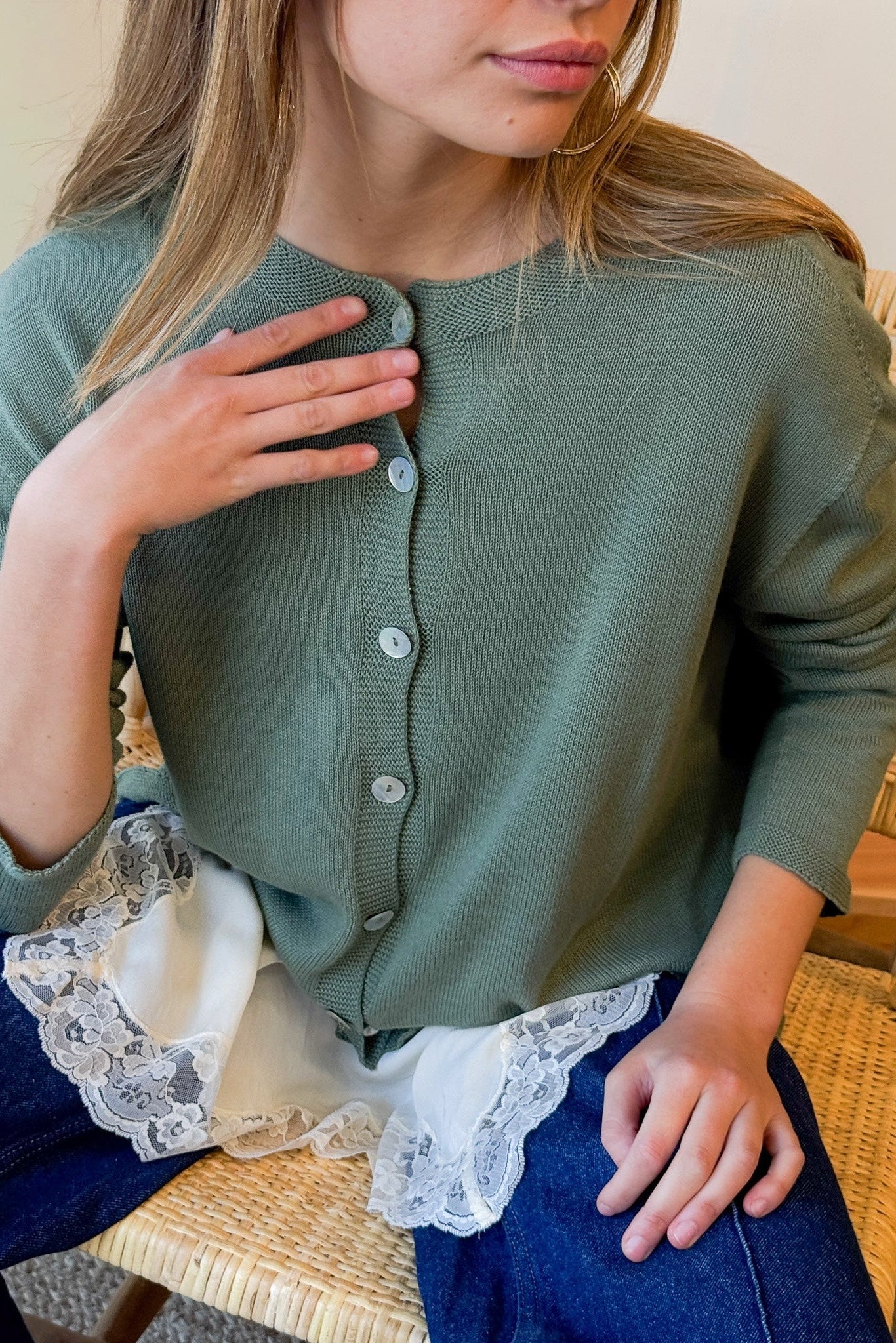 Chaleco Algodón Sienna Oliva Claro