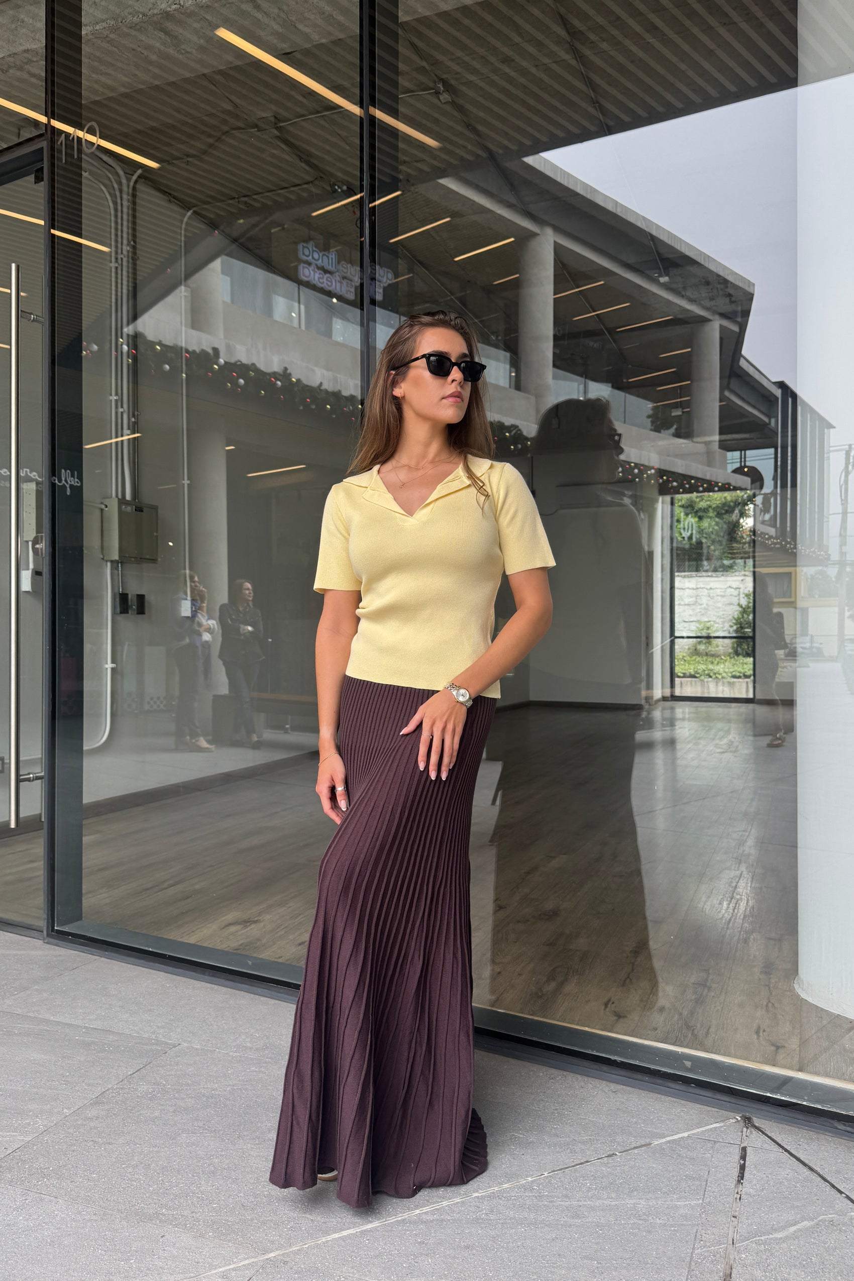 Conjunto Antonella Susana Mantequilla y Café Moro