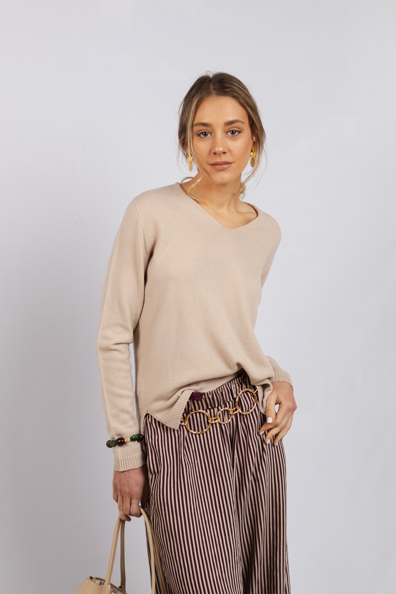 Sweater Lana Fina Leonora Beige